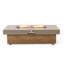 Table de foyer 48 po en fer avec grain de bois