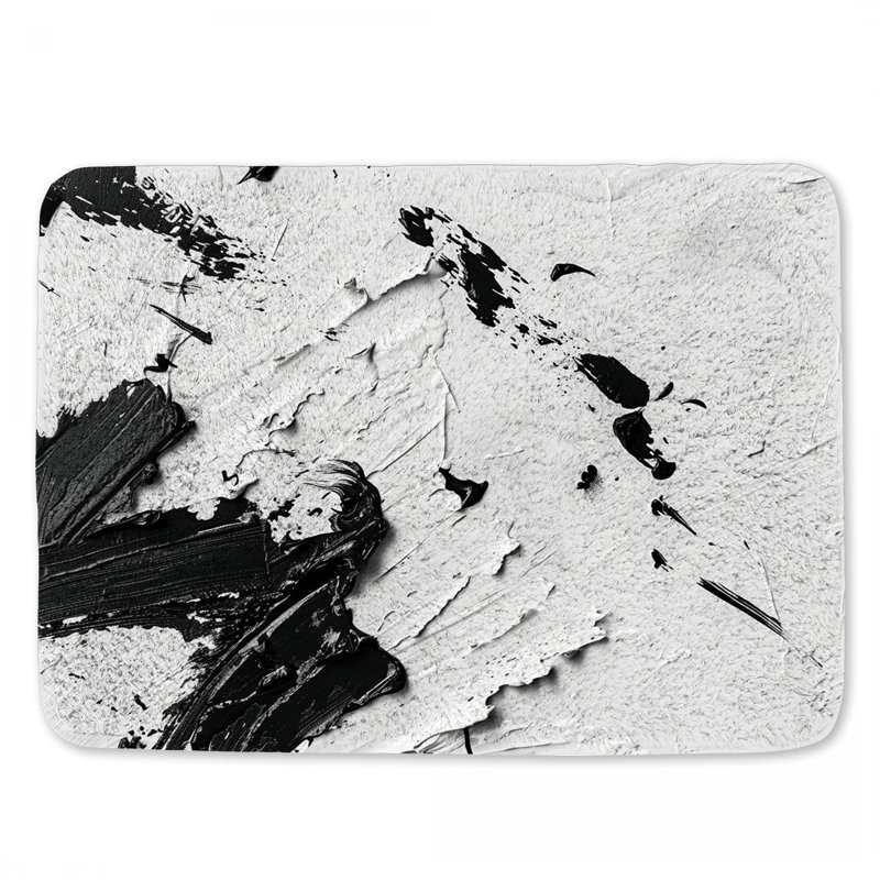Lakeyah Microfiber / Microsuede Non-Slip Bath Mat, 21"W x 34"L