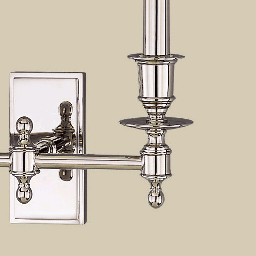 Ludlow 14" 2-Light Wall Sconce, Polished Nickel