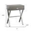 Table de bout en bois et taupe 22 po avec tiroir Gracie Mills