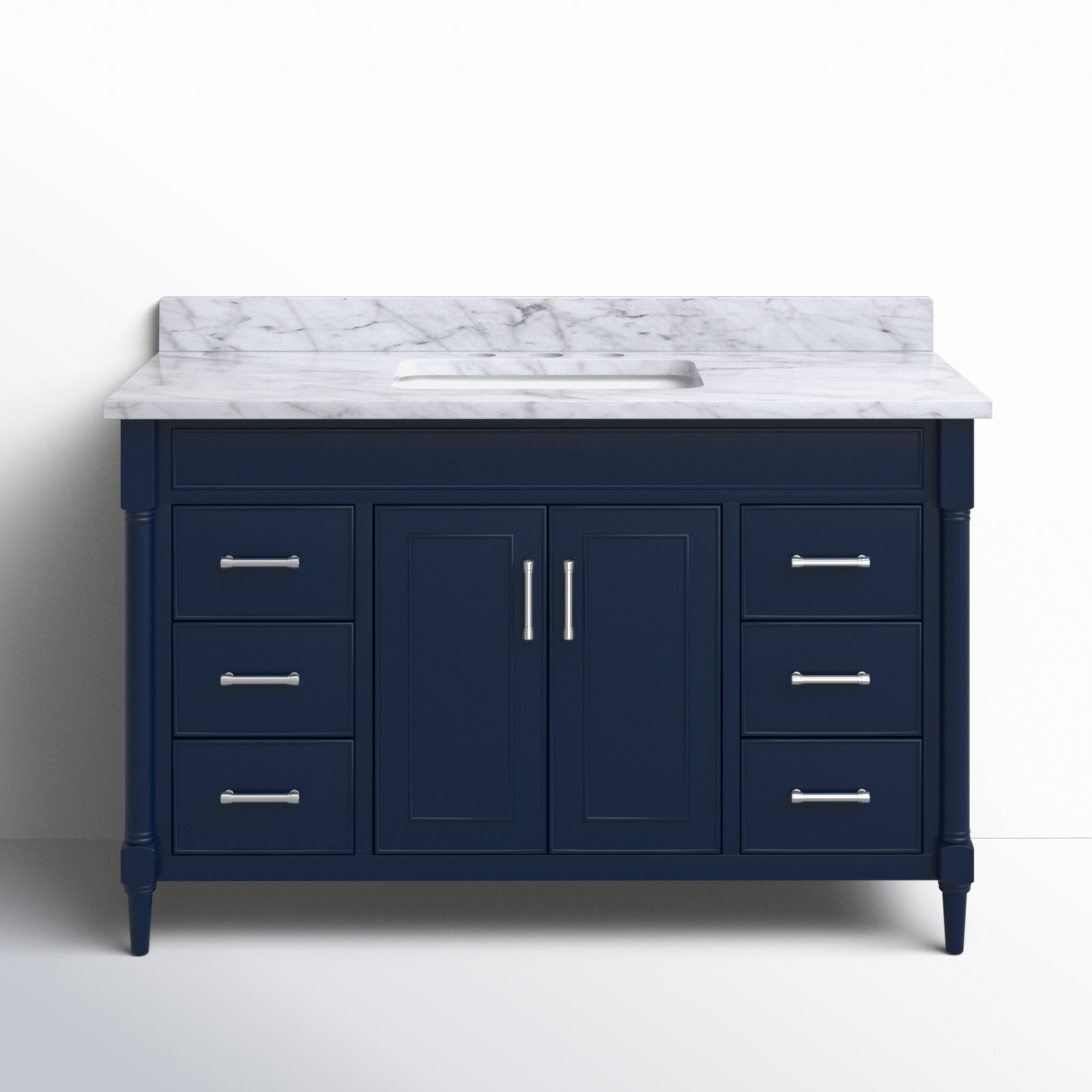 Addison 49'' Single Bathroom Vanity, Navy Blue