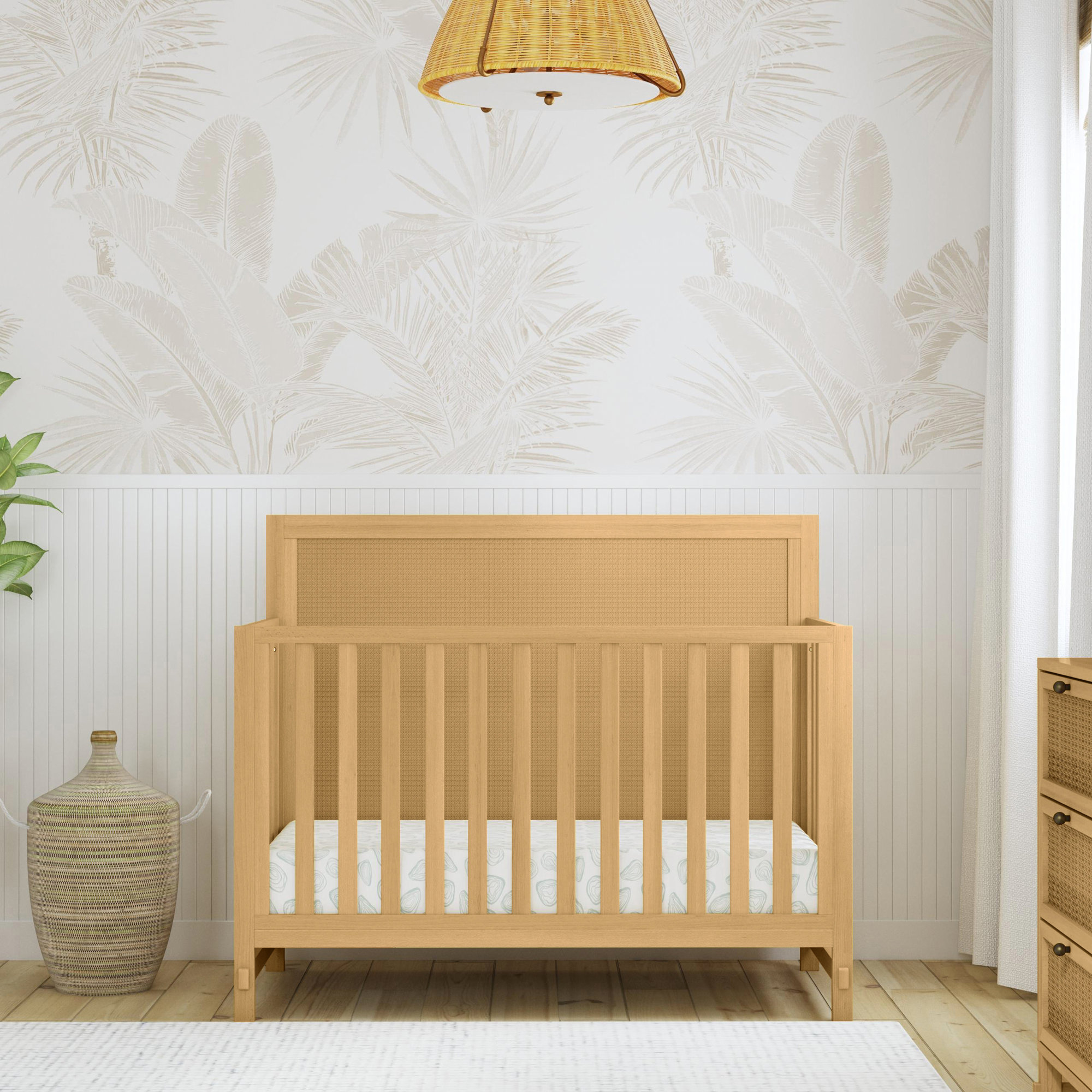 Margot 4-In-1 Convertible Crib, Honey