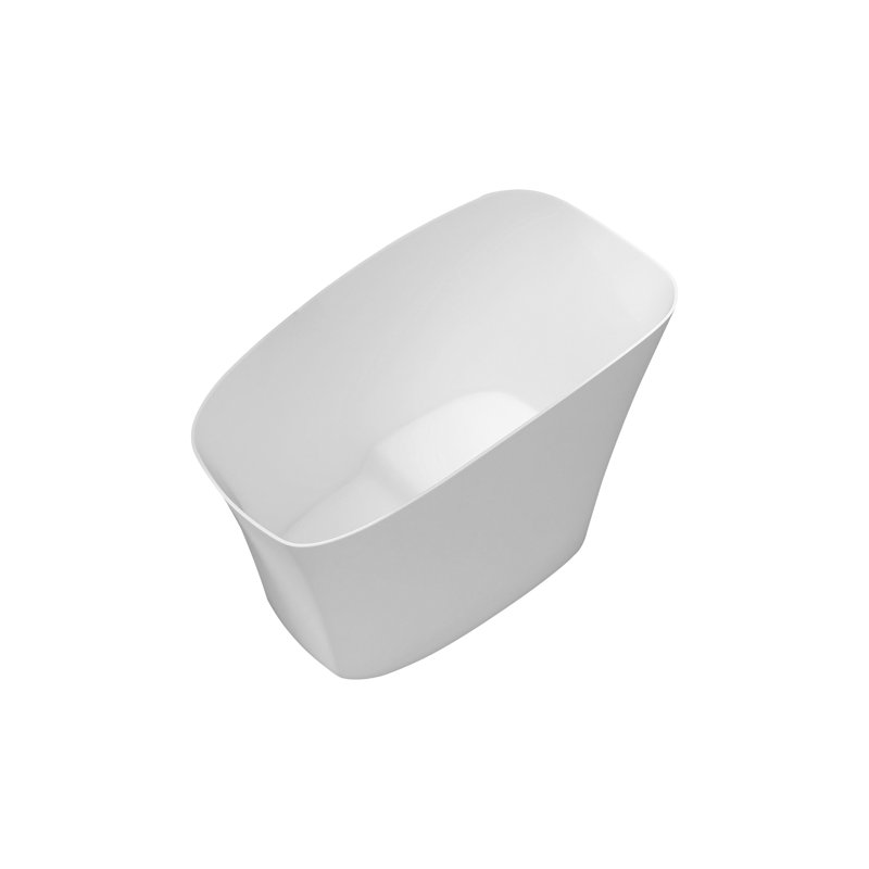51" solid surface soaking bathtub