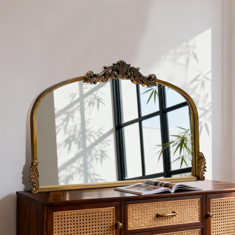 Miroir d'appoint Vintage, Bronze Antique, 22 po x 37 po