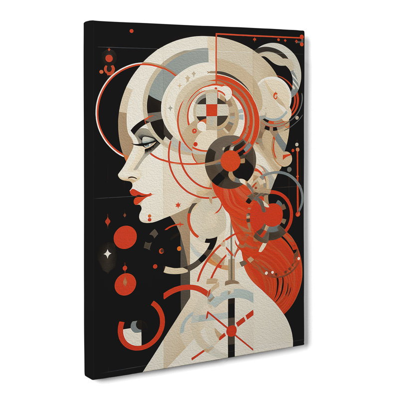 Cancer Zodiac Constructivism - Print on Canvas, 76cm H x 50cm W x 3cm D