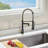 Topcraft Single Handle Pull Down Spring Kitchen Faucet