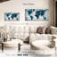 Impression sur toile multicolore carte du monde-93059210