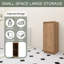 Armoire de rangement autoportante de 12 pouces pour salle de bain, portes à fermeture douce-899499054
