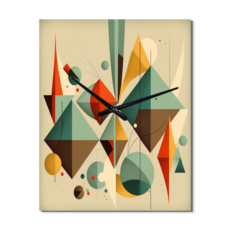 Horloge murale Mid-Century Retro Dimensions III, Moyen