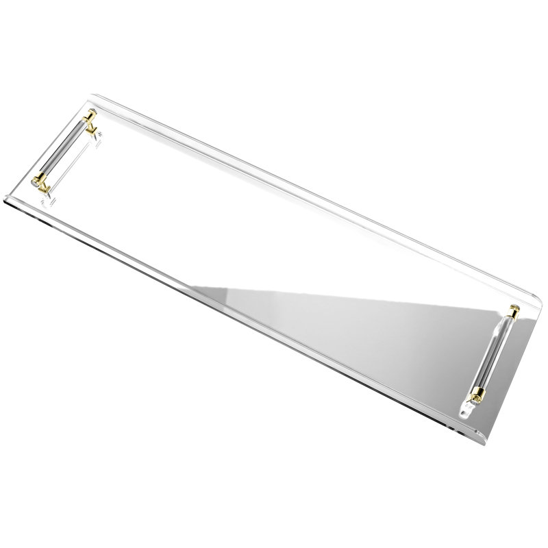 Plateau autoportant pour baignoire en acrylique transparent