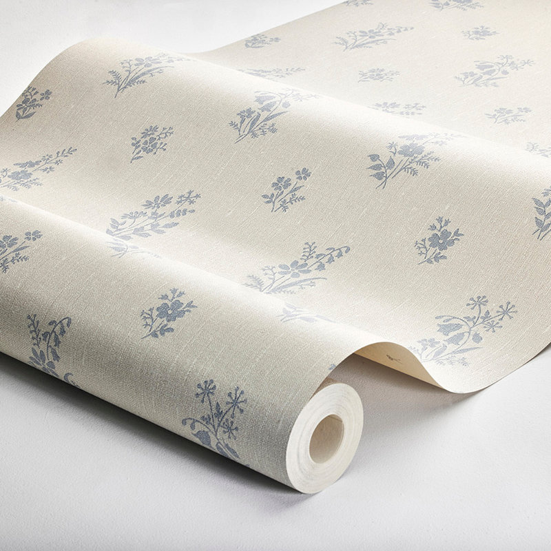 Boråstapeter Petit Fleurs Wallpaper, Blue