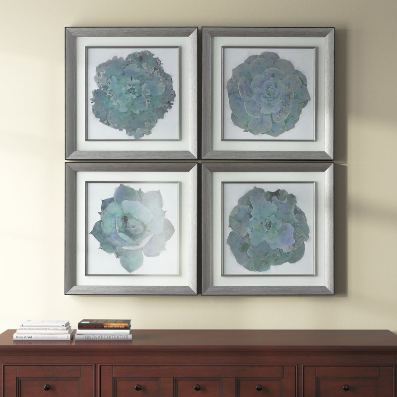 " Natural Beauties Botanical " by Jennifer Goldberger 4 - Pieces