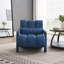 Chaise d'appoint rembourrée moderne avec tissu en lin confortable et coussin