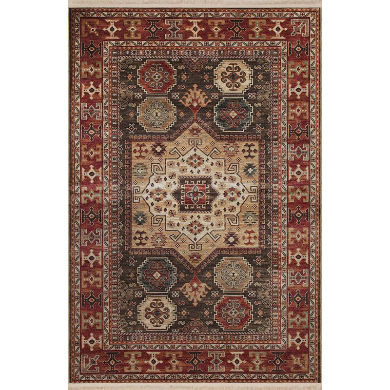 Willah Moroccan Indoor / Outdoor Rug, Rectangle 4'8" x 6'7"