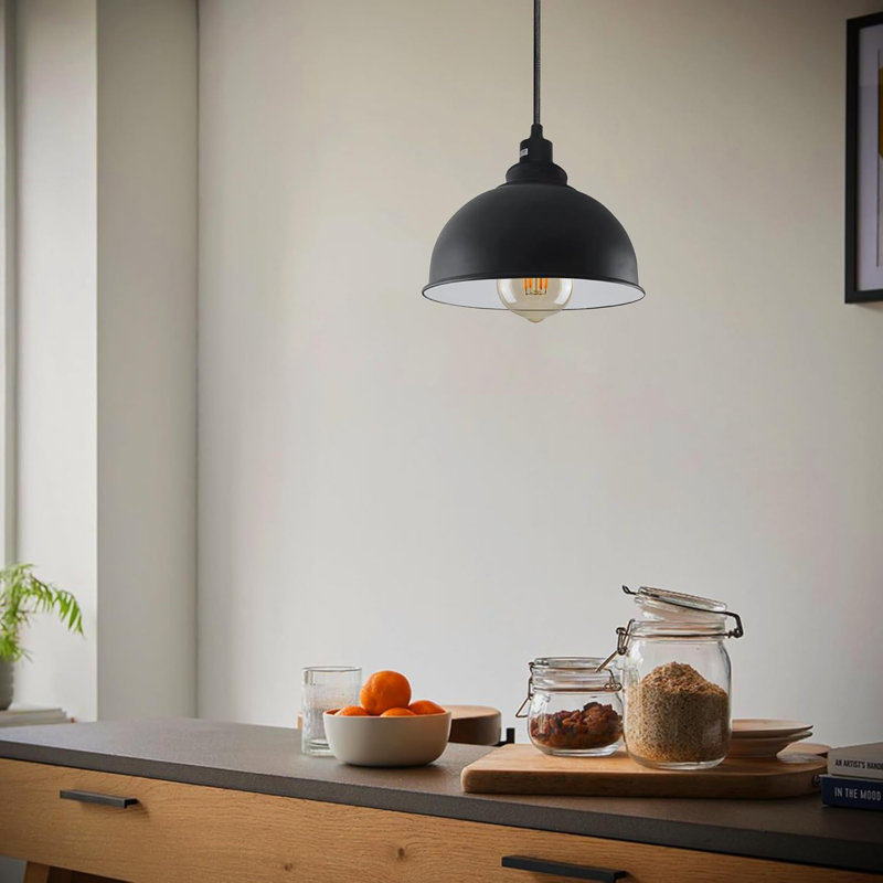 Anthonio 1 - Light Pendant, Black/White, No