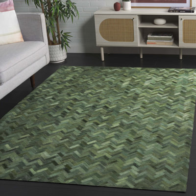 Tapis en cuir tissé à la main Studio Leather 111