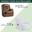 Housse pour fauteuil inclinable à coussins carrés/rectangulaires-971991204