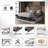 Full Metal Platform Bed With Storage In Natural Oak-396706232-396706182