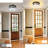 Flush Mount Ceiling Light with Frosted Glass Shade