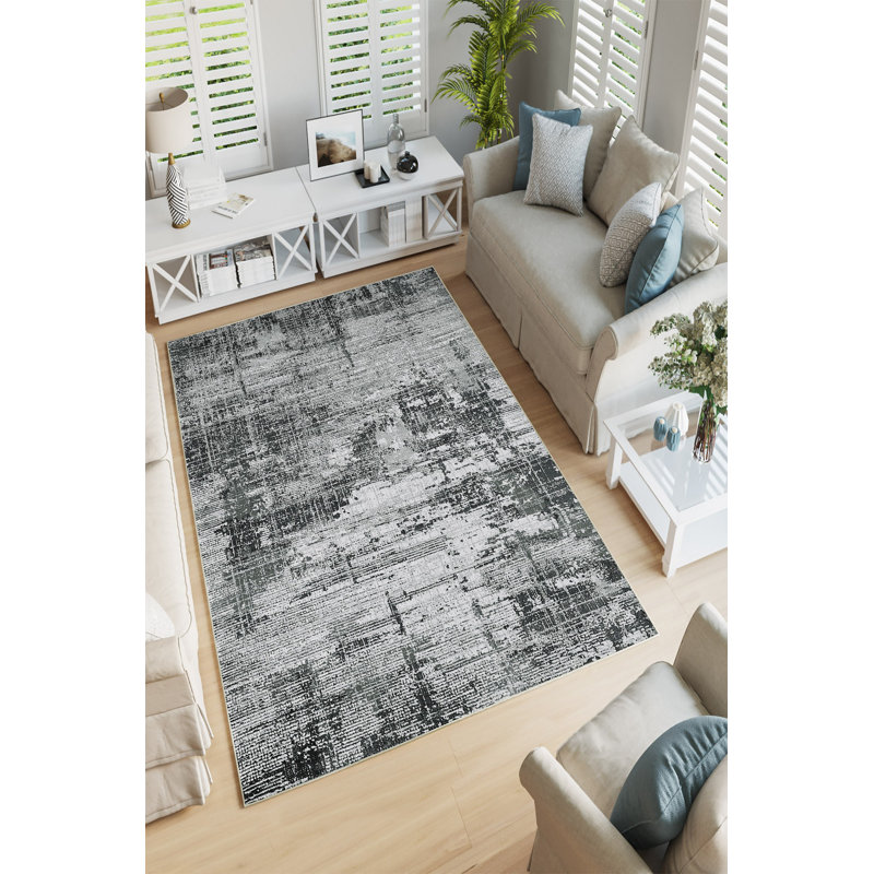 Eco-Friendly Hall Carpet, 100% Polyester, 31.5 x 59.1 inches | Antibacterial & Machine Washable, Non-Slip PVC Dot Underside | 650 g/m², 0.2 inch Pile Height | Digital Printed Design for Modern Interiors