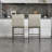 Modern Bar Stools Upholstered Counter Stools With Backrests And Metal Legs Kitchen Stools For Island-438524789