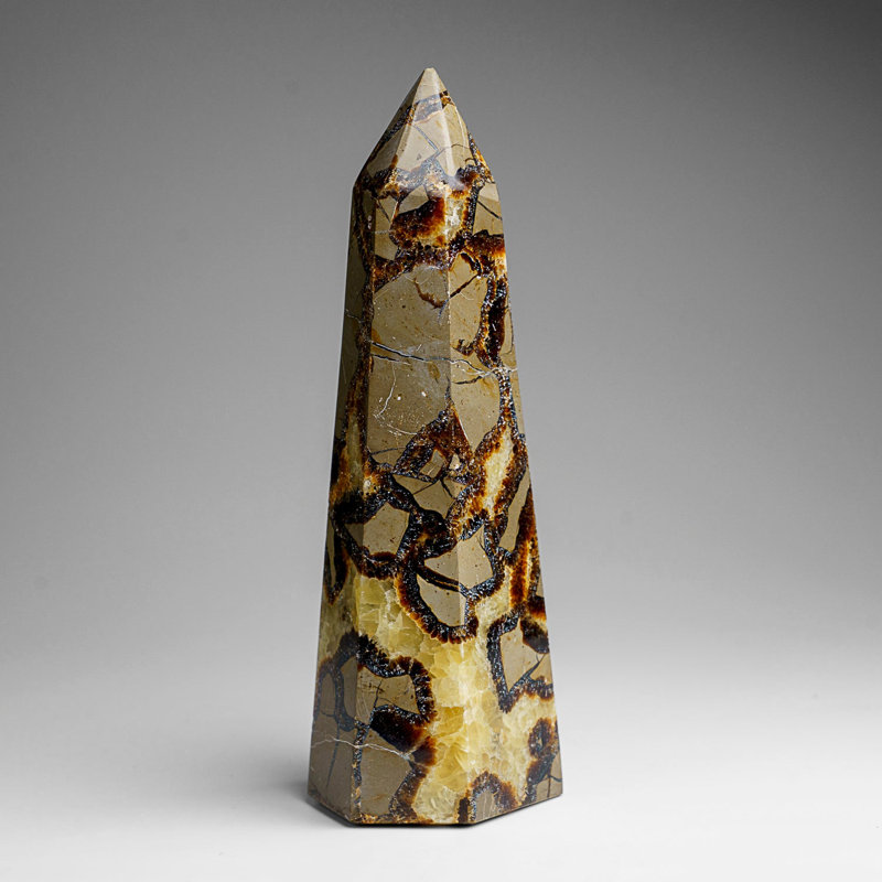 Genuine Polished Septarian Point From Madagascar (1.8 Lbs)