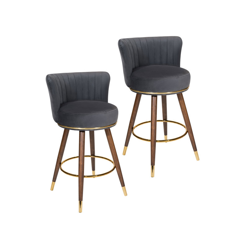Tabourets de bar Pedra, gris