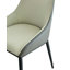 Chaise de salle à manger moderne en cuir PU avec pieds robustes en métal, siège rembourré pour une assise intérieure confortable et élégante (ensemble de 2)