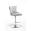 Able Swivel Upholstered Adjustable Height Counter Stool with Metal Frame-1515457376