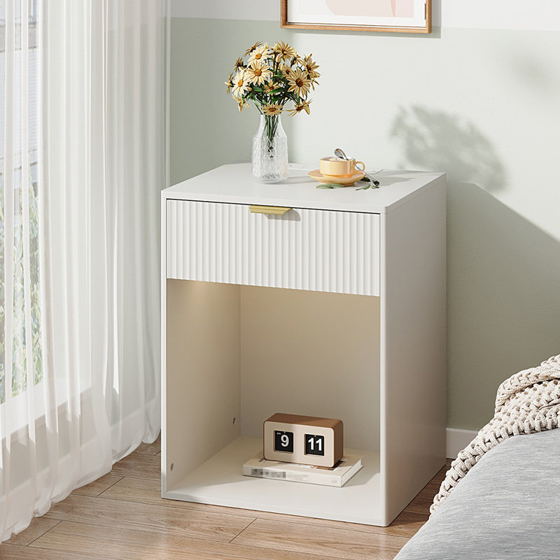 45cm W Manufactured Wood Bedside Table