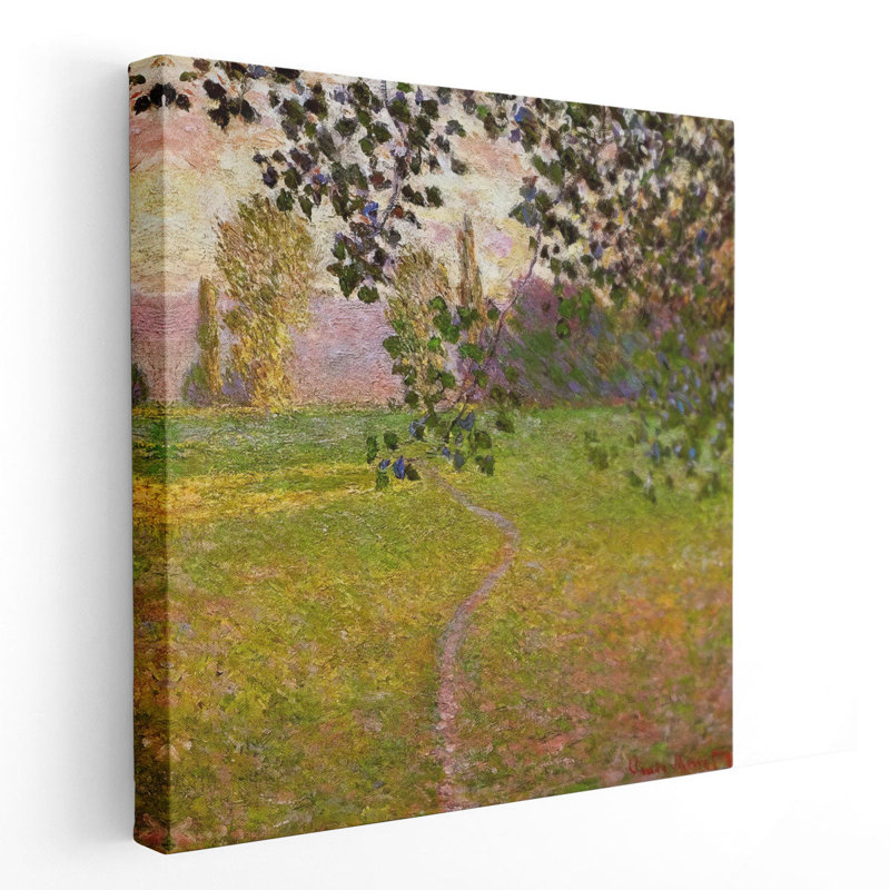 «Morning Landscape, Giverny, 1888», reproduction d'art sur toile, H 20 po x l 20 po
