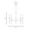  Consulate 8-Light Chandelier in Matte Black and Warm Brass-53939345-53939344
