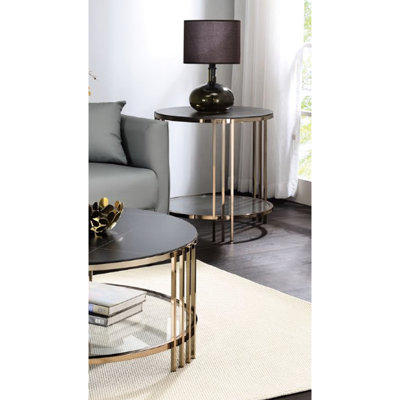 Table de bout Elegant Champagne Finish
