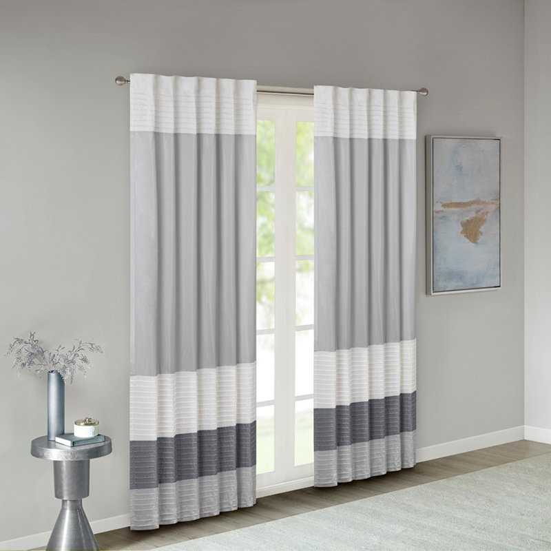Rideau simple Polyoni Pintuck