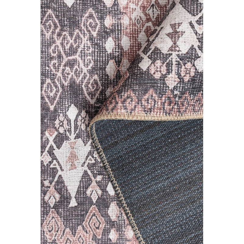 Tapis en chenille lavable Jax Antique Vintage, Rectangle 7 pi 7 po x 10 pi 10 po