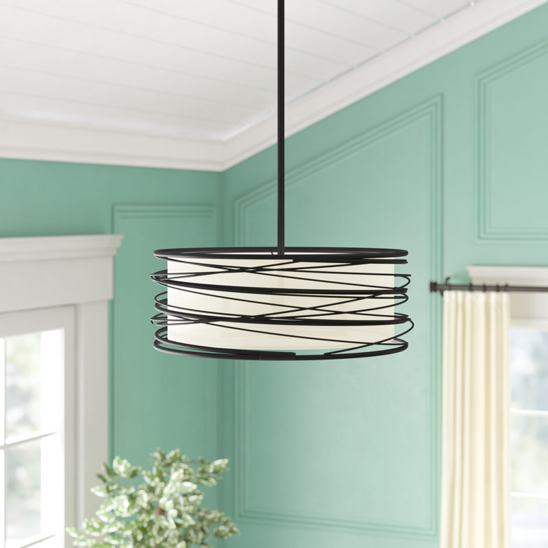 Lustre tambour 3 lumières Dann