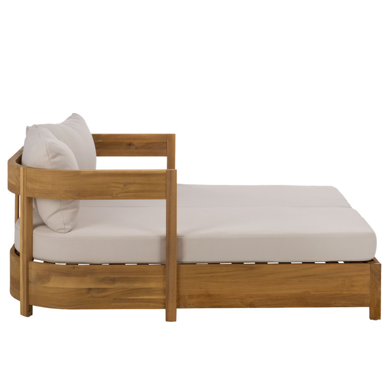 Lit de jour Kento, Ivory, Oak