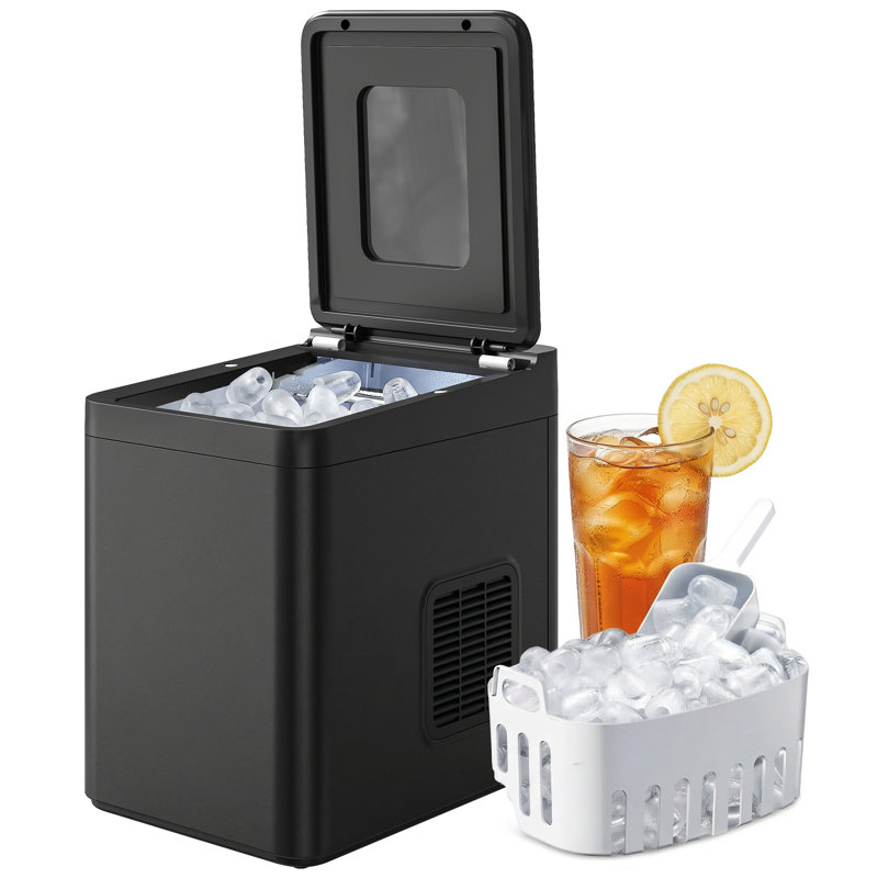 HOMCOM 12 Lb. Daily Production Bullet Ice Portable Ice Maker