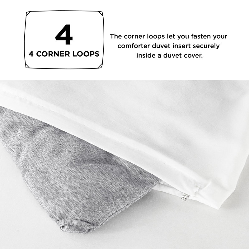 Bedsure Comforter Set - Soft Bedding for All Seasons, Cationic Dyed Bed Set, Twin Comforter + 1 Standard Pillow Sham, Grey