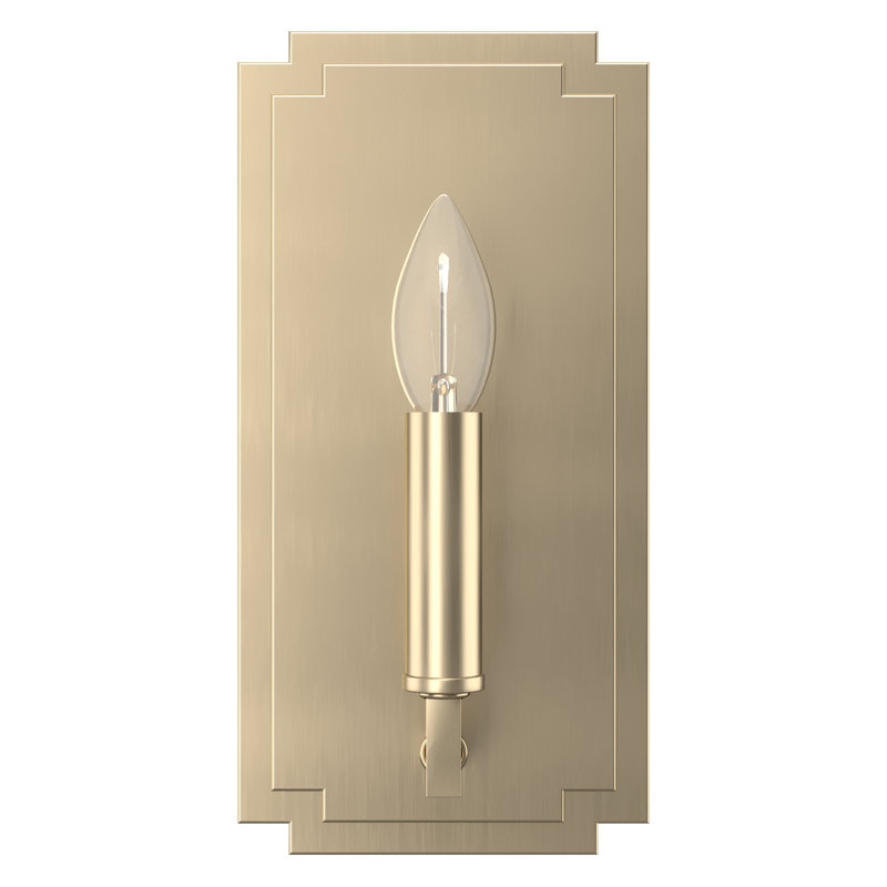 1 - Light Dimmable Candle Wall Light, Alturas Gold
