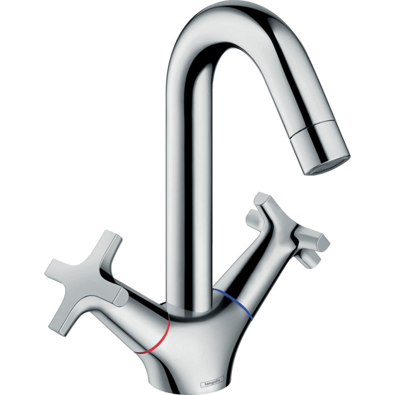 Logis Single Hole Bathroom Faucet with Drain Assembly, Chrome