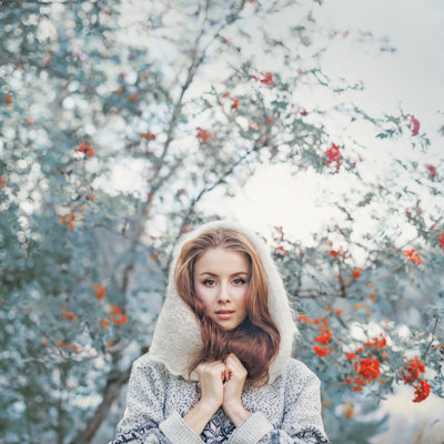 Woman In The Forest 1 Piece Wrapped Canvas Wall Art