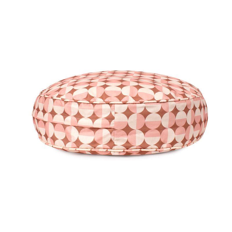 Lit ovale pour animaux avec housse amovible, Rosé, Medium (39"w x 24"d x 6"h)