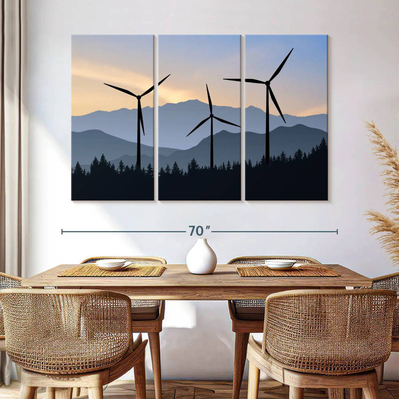 Lilie Forest Wind Turbines, 24" H x 38" W