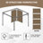Aoodor Replacement 4-Panel Gazebo Sidewall Curtains-121327728-97531252