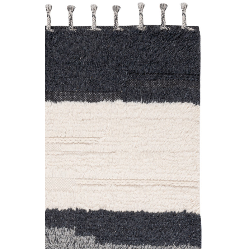 Adriane-Angel Hand Woven Wool Abstract Rug, Rectangle 3' x 5'