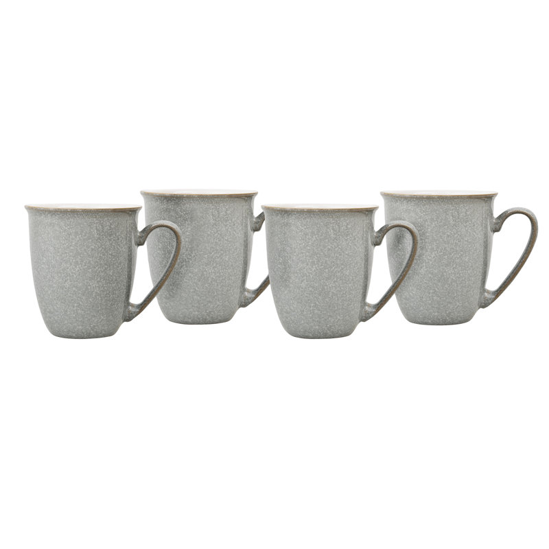 Denby Elements Mugs, Light Grey