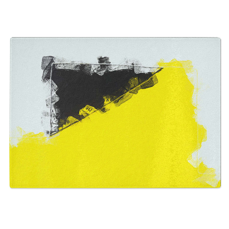 Tempered Glass Broken Forms Chopping Board, 39 cm W x 28.5 cm L