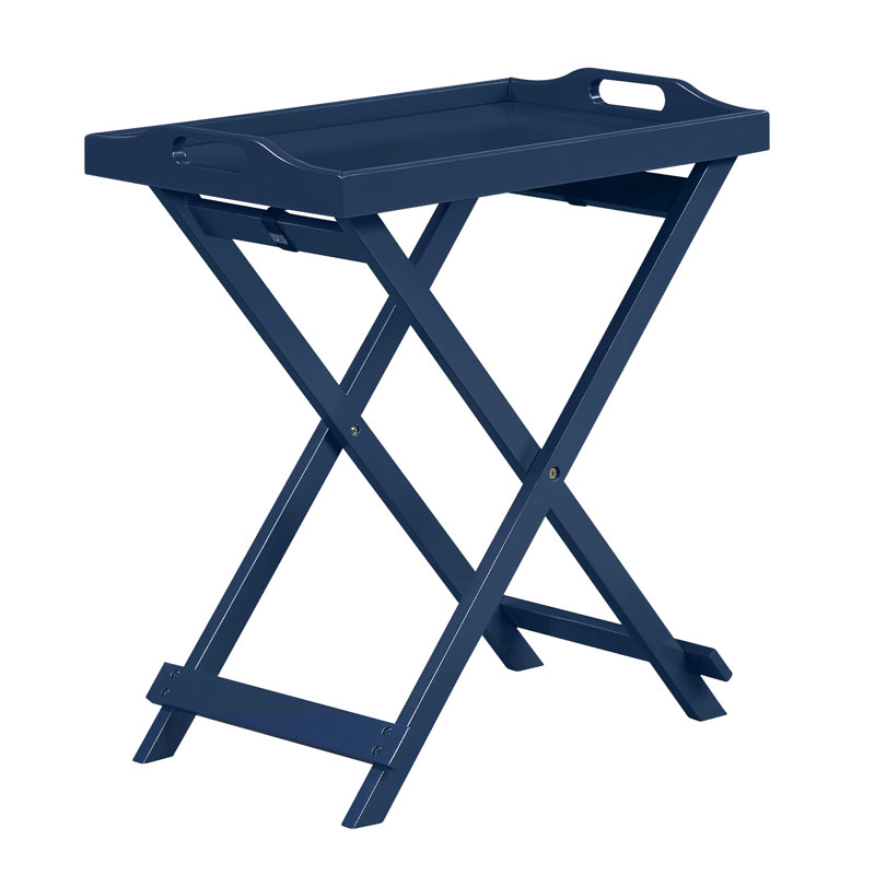 Table pliante Vincente, Bleu de cobalt