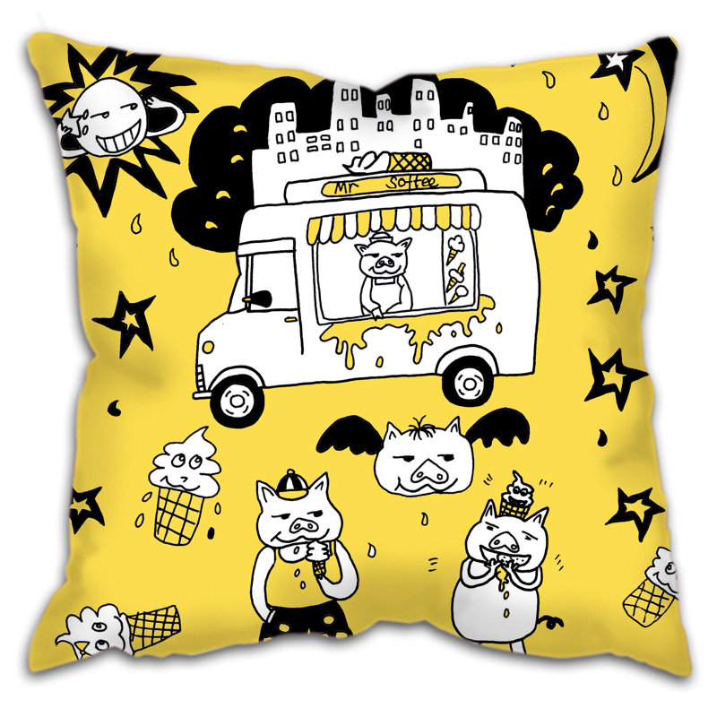 Shane Square Cushion, 58 cm H x 58 cm W x 23 cm D